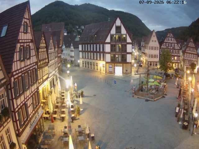 Archiv Foto Webcam Marktplatz von Bad Urach