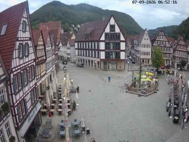 Archiv Foto Webcam Marktplatz von Bad Urach