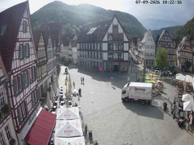 Archiv Foto Webcam Marktplatz von Bad Urach