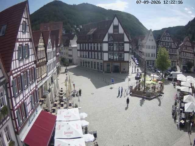 Archiv Foto Webcam Marktplatz von Bad Urach