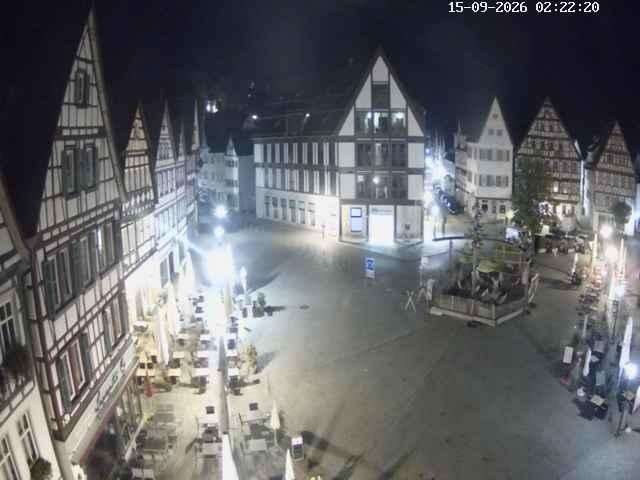 Archiv Foto Webcam Marktplatz von Bad Urach