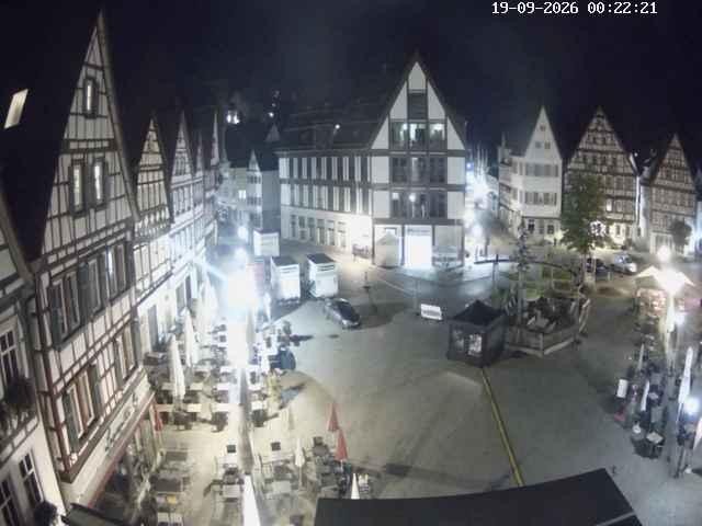 Archived image Webcam Bad Urach Market Square