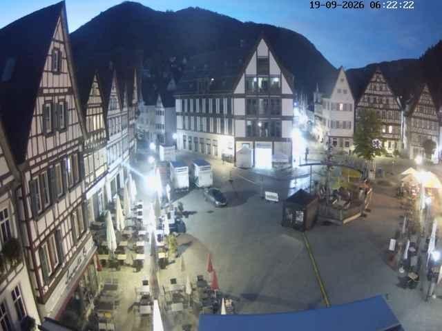 Archived image Webcam Bad Urach Market Square