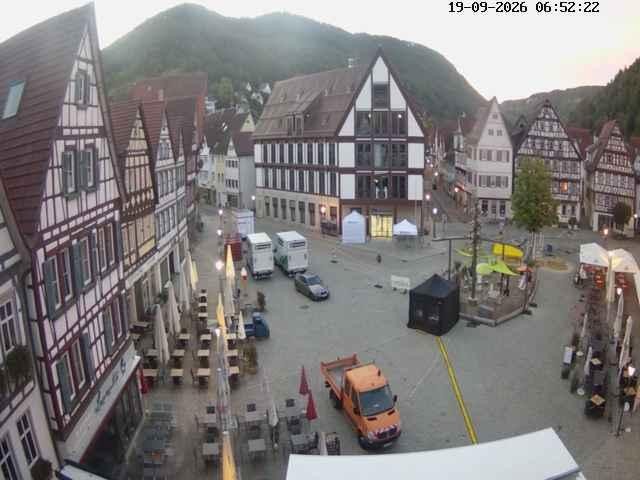 Archived image Webcam Bad Urach Market Square