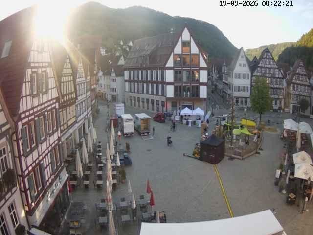 Archived image Webcam Bad Urach Market Square