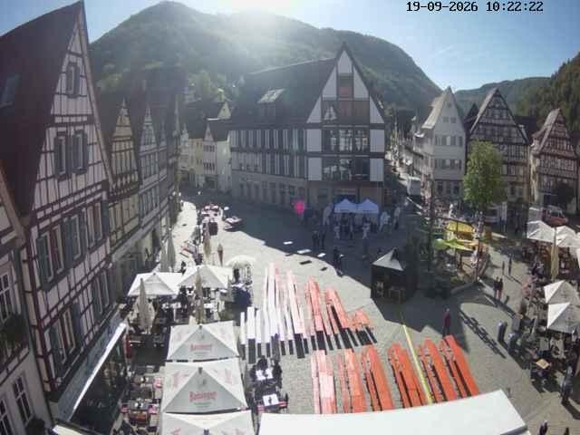Archived image Webcam Bad Urach Market Square