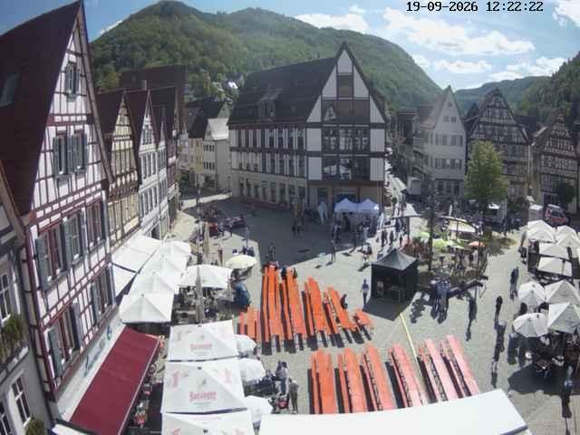 Archiv Foto Webcam Marktplatz von Bad Urach