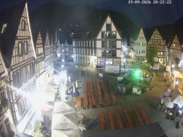 Archiv Foto Webcam Marktplatz von Bad Urach