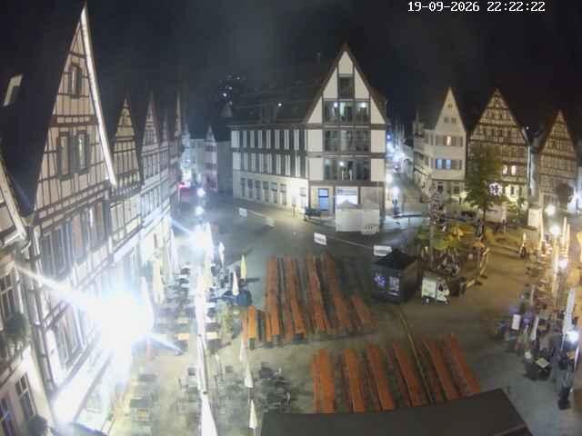 Archiv Foto Webcam Marktplatz von Bad Urach