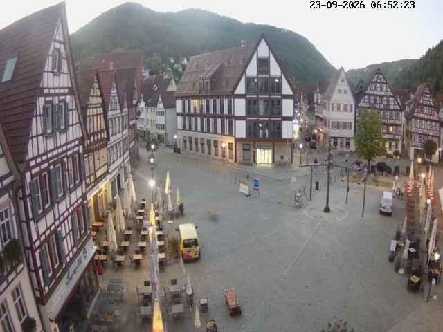 Archiv Foto Webcam Marktplatz von Bad Urach