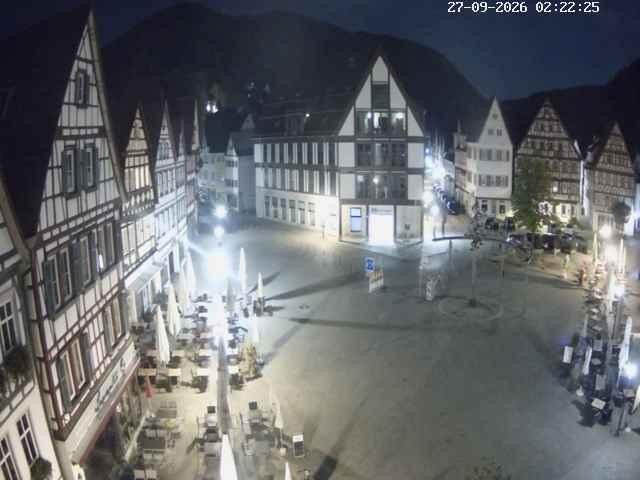 Archiv Foto Webcam Marktplatz von Bad Urach