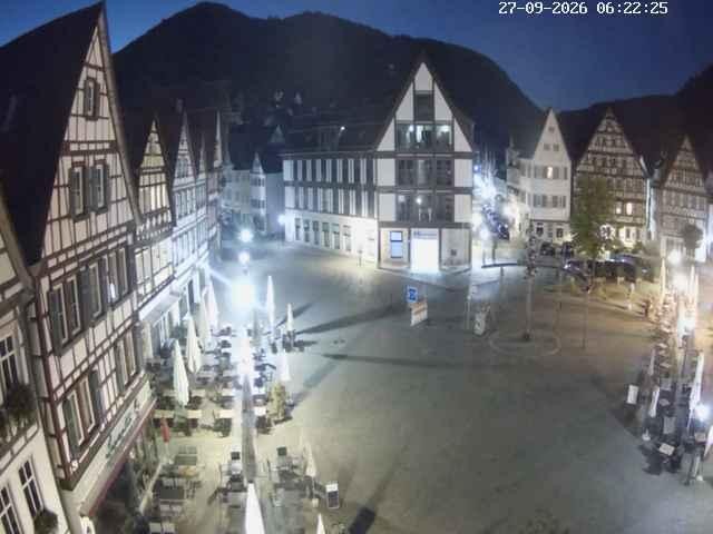 Archiv Foto Webcam Marktplatz von Bad Urach