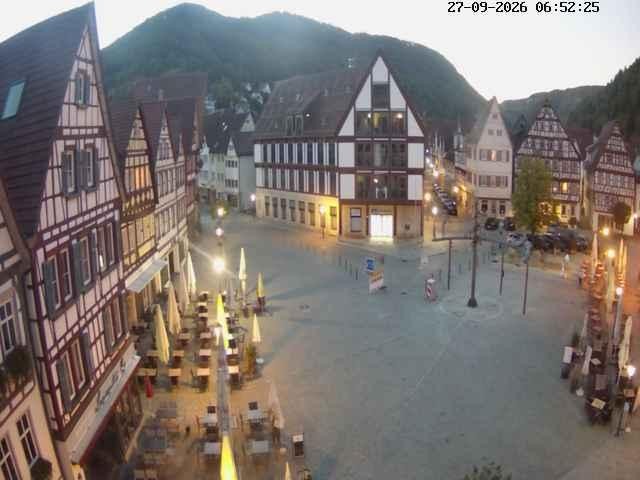 Archiv Foto Webcam Marktplatz von Bad Urach