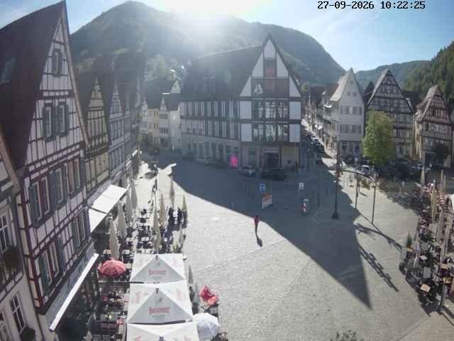 Archiv Foto Webcam Marktplatz von Bad Urach
