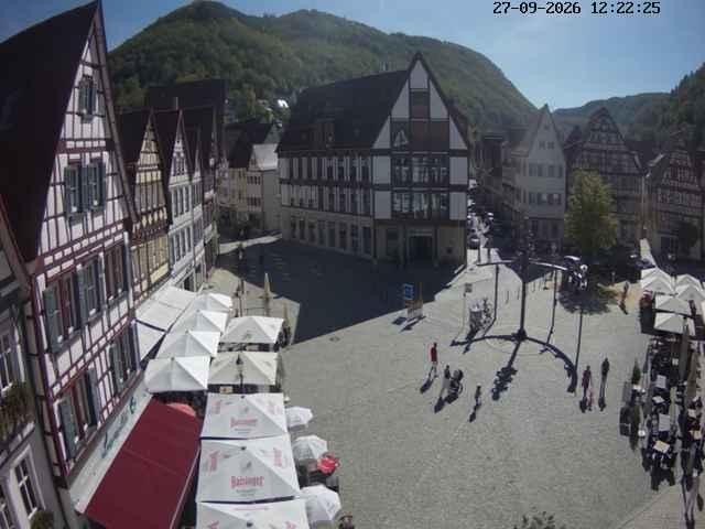 Archiv Foto Webcam Marktplatz von Bad Urach