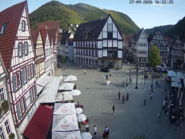 Archiv Foto Webcam Marktplatz von Bad Urach