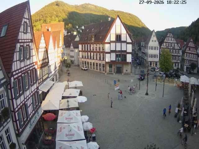 Archiv Foto Webcam Marktplatz von Bad Urach