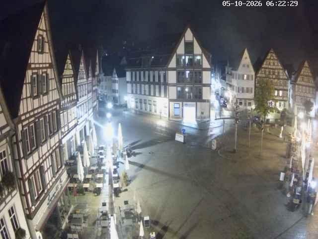 Archiv Foto Webcam Marktplatz von Bad Urach