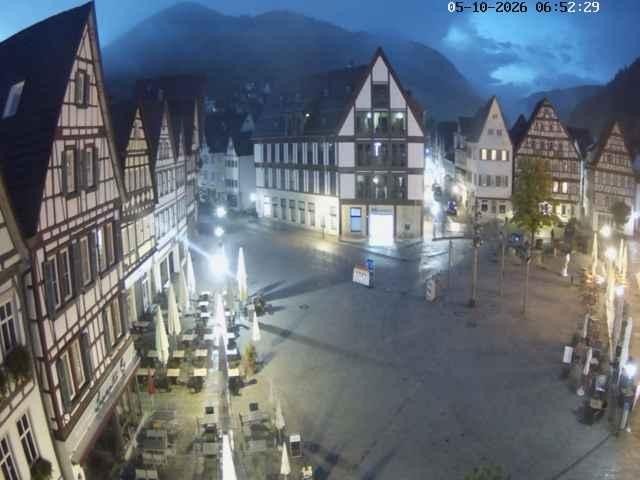Archiv Foto Webcam Marktplatz von Bad Urach