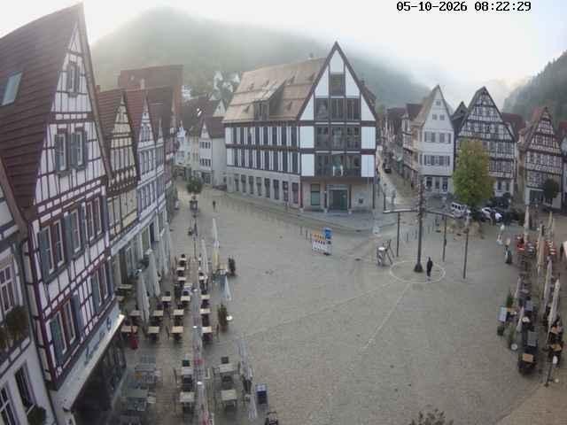 Archiv Foto Webcam Marktplatz von Bad Urach