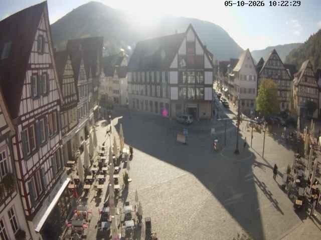 Archiv Foto Webcam Marktplatz von Bad Urach