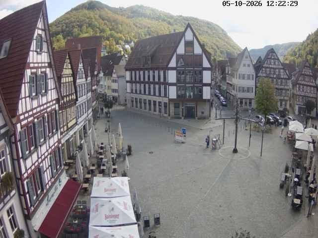 Archiv Foto Webcam Marktplatz von Bad Urach