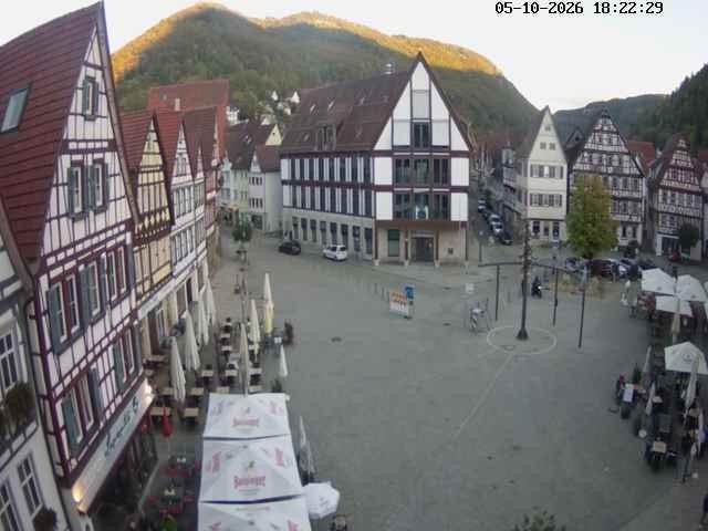 Archiv Foto Webcam Marktplatz von Bad Urach