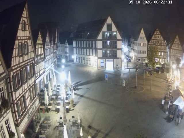 Archived image Webcam Bad Urach Market Square