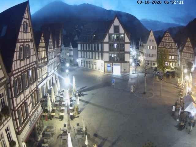 Archived image Webcam Bad Urach Market Square