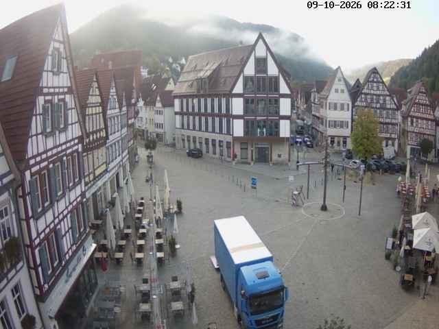 Archived image Webcam Bad Urach Market Square