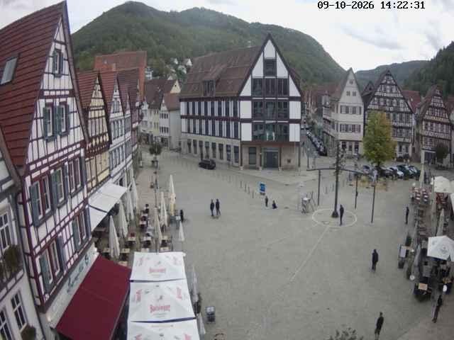 Archived image Webcam Bad Urach Market Square