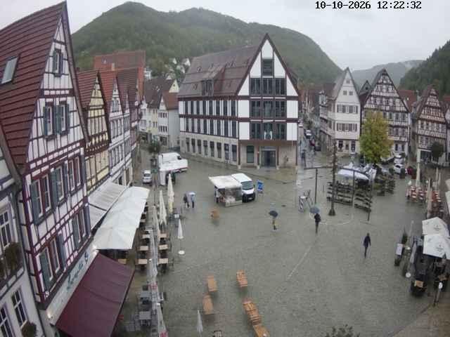 Archived image Webcam Bad Urach Market Square