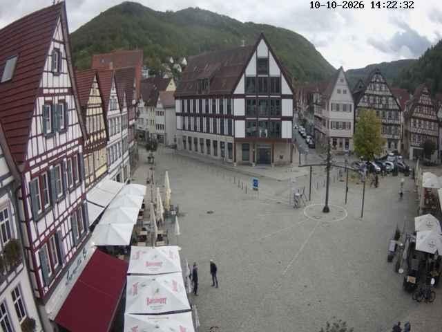 Archived image Webcam Bad Urach Market Square