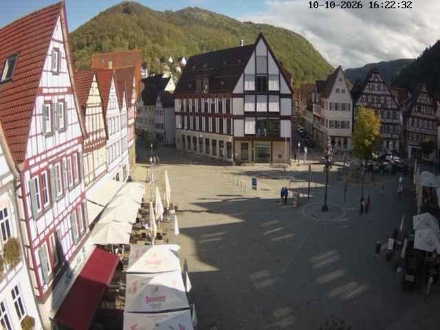Archived image Webcam Bad Urach Market Square