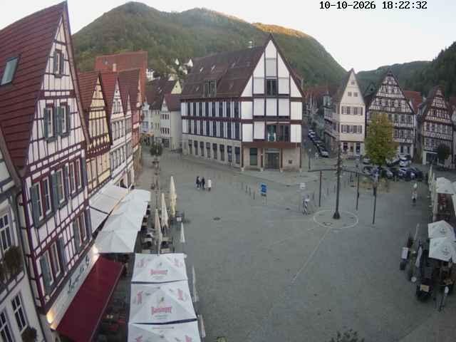 Archived image Webcam Bad Urach Market Square