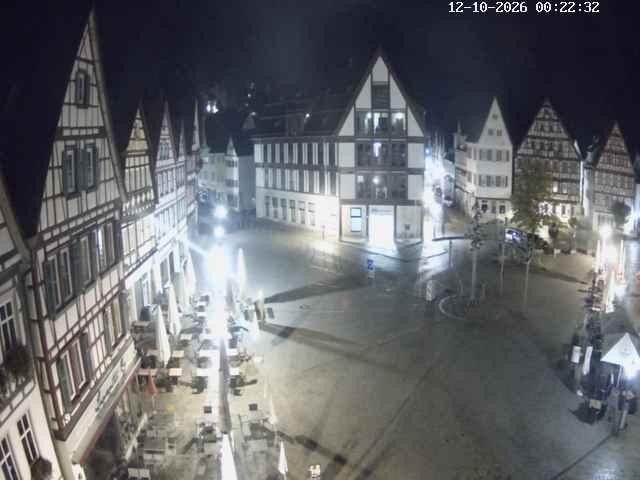 Archiv Foto Webcam Marktplatz von Bad Urach
