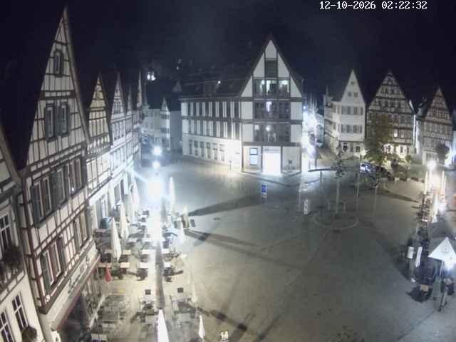 Archiv Foto Webcam Marktplatz von Bad Urach