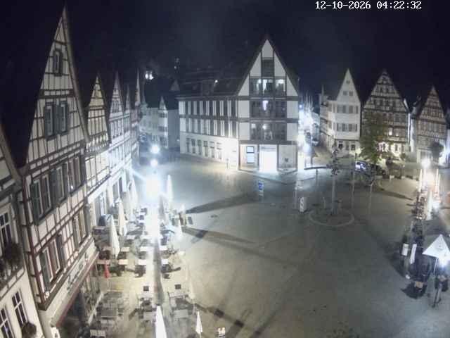 Archiv Foto Webcam Marktplatz von Bad Urach