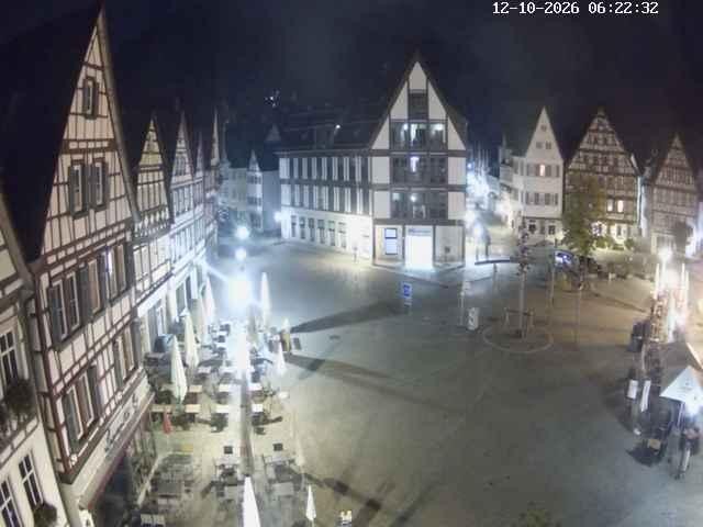 Archiv Foto Webcam Marktplatz von Bad Urach
