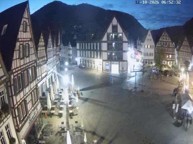 Archiv Foto Webcam Marktplatz von Bad Urach