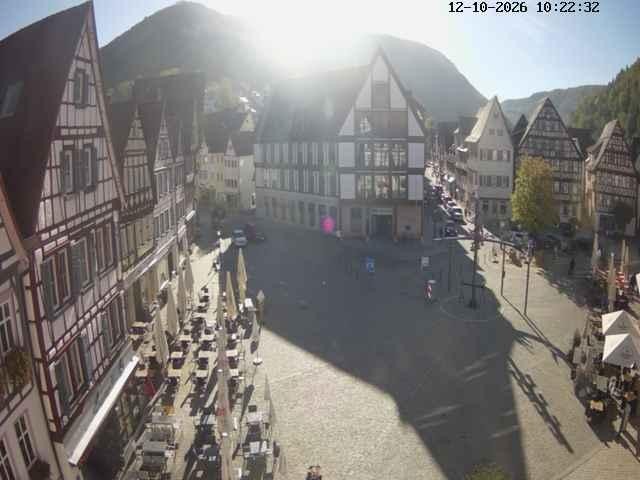 Archiv Foto Webcam Marktplatz von Bad Urach
