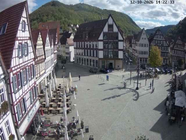 Archiv Foto Webcam Marktplatz von Bad Urach
