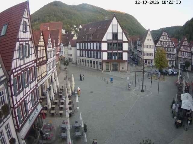 Archiv Foto Webcam Marktplatz von Bad Urach