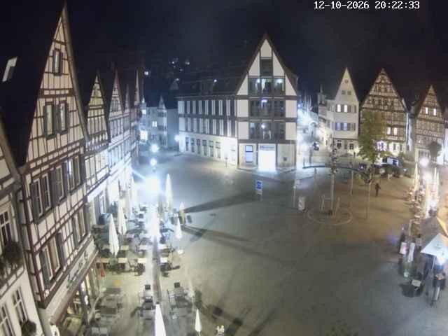 Archiv Foto Webcam Marktplatz von Bad Urach
