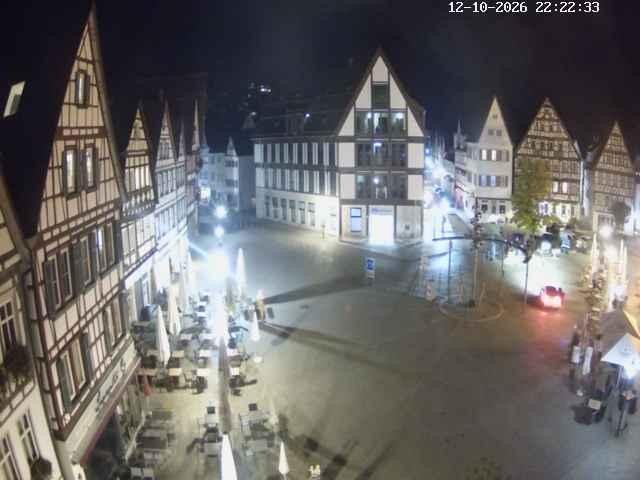 Archiv Foto Webcam Marktplatz von Bad Urach