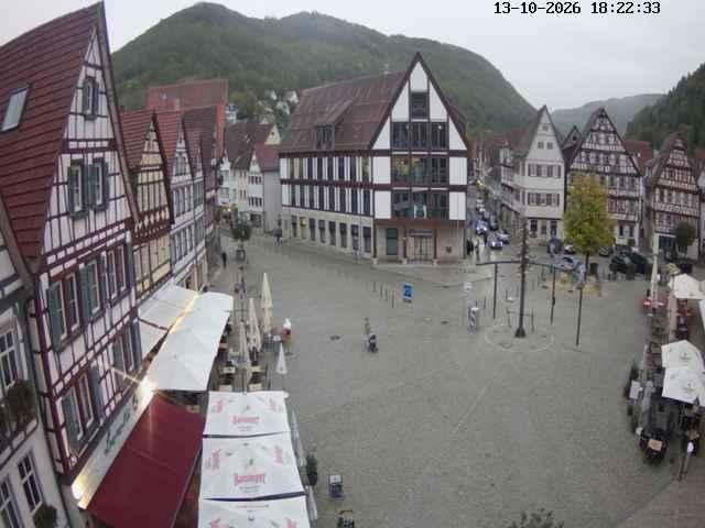 Archiv Foto Webcam Marktplatz von Bad Urach