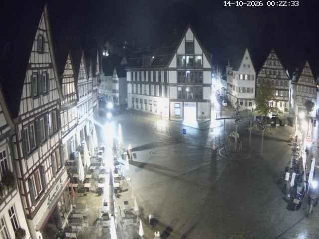 Archiv Foto Webcam Marktplatz von Bad Urach