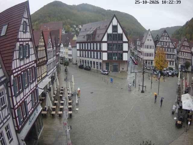 Archived image Webcam Bad Urach Market Square