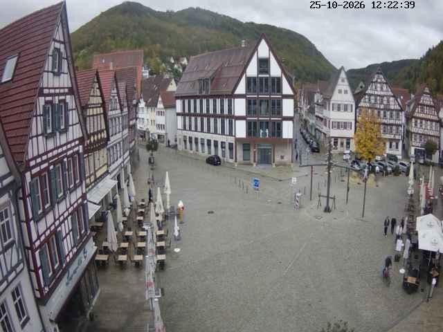 Archived image Webcam Bad Urach Market Square