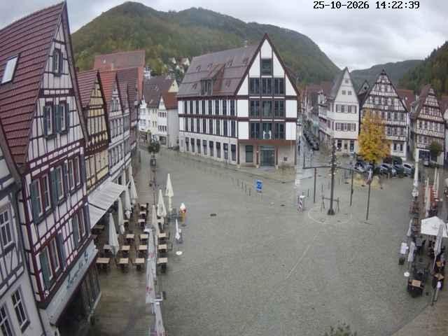 Archived image Webcam Bad Urach Market Square